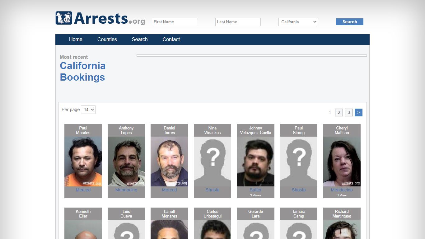 California Arrests and Inmate Search